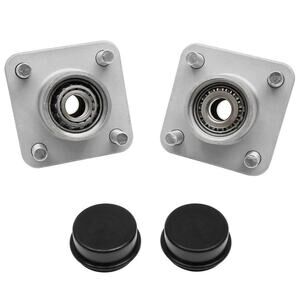 Front Wheel Hub Assembly Kit with Bearings Seals 2Pcs Club Car 1982-2002